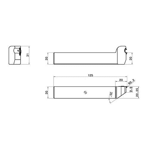 Porta Inserto Roscado Exterior Inserto 10 Filos Mango 20x20 - Image 5