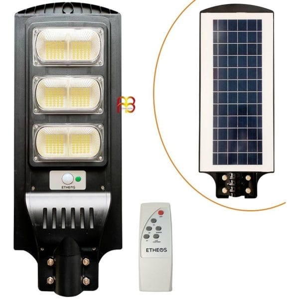Luminaria Solar Led Exterior 90w Luz Fría Iluminacion Calle: imagen 3