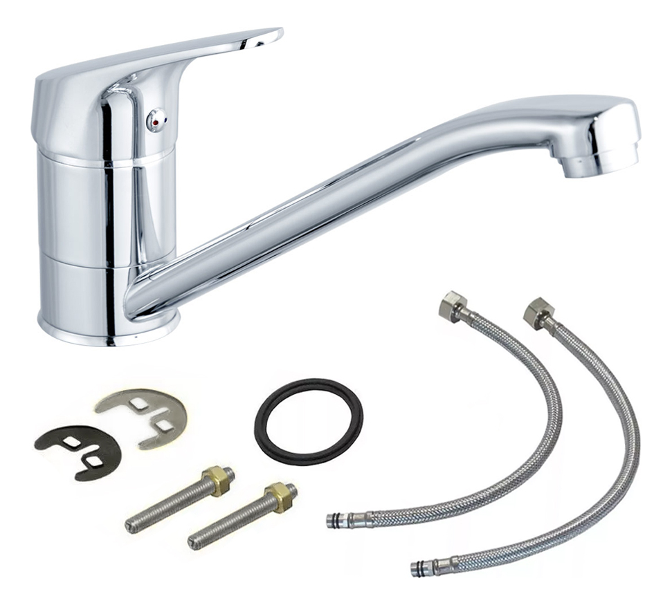 Griferia Canilla Para Cocina Monocomando Horizontal Cromado - Image 2